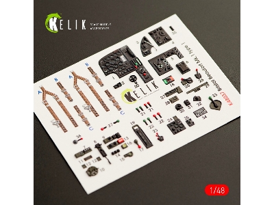 Bristol Beaufort Mk.1 Type 1 Interior 3d Decals For Icm Kit (1/48) - zdjęcie 1