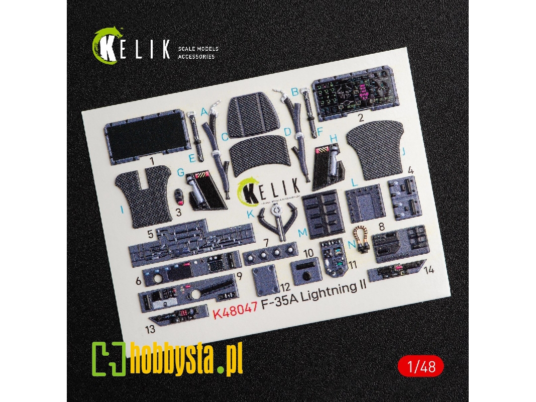 F-35a Lightning Ii Interior 3d Decals For Kitty Hawk Kit - zdjęcie 1 F-35a Lightning Ii Interior 3d Decals For Kitty Hawk Kit - zdjęcie 1
