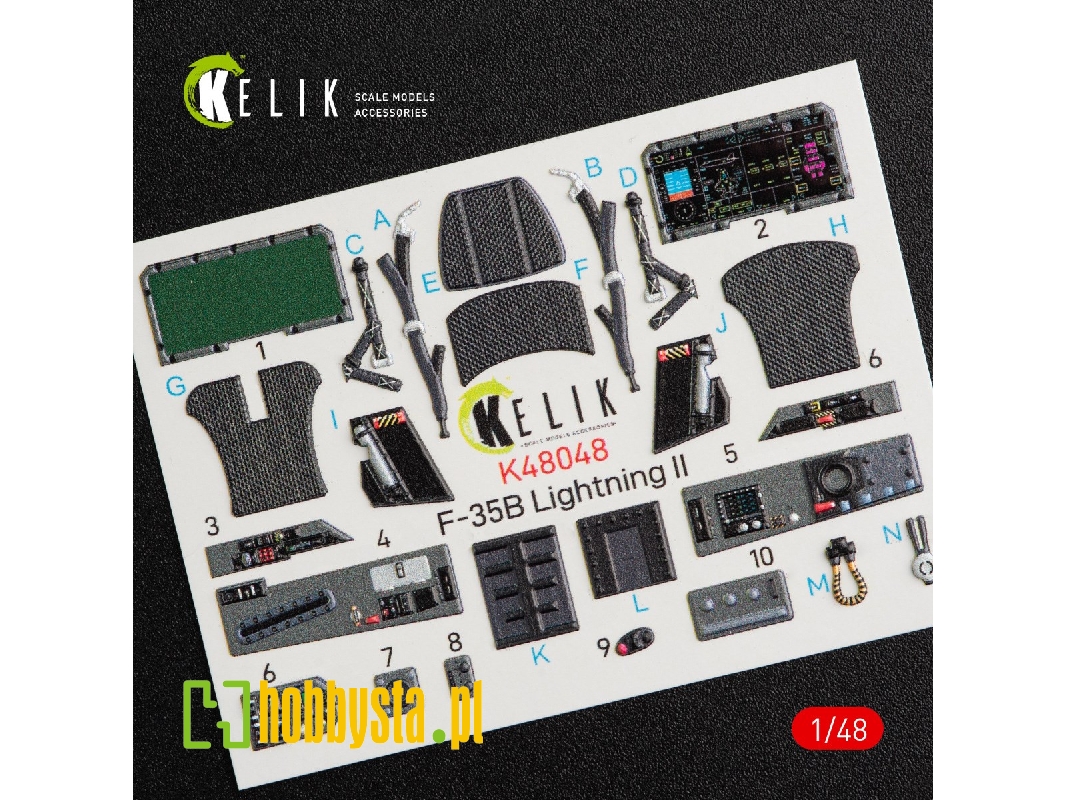 F-35b Lightning Ii Interior 3d Decals For Kitty Hawk Kit - zdjęcie 1 F-35b Lightning Ii Interior 3d Decals For Kitty Hawk Kit - zdjęcie 1