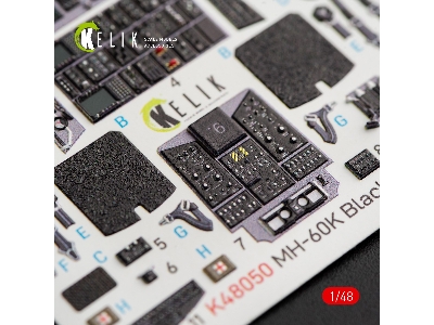 Mh-60k Black Hawk Interior 3d Decals For Italeri Kit 2666 - zdjęcie 4