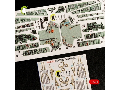 Su-27ub Flanker Interior 3d Decals For Gwh Kit - zdjęcie 1