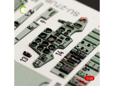 Su-27ub Flanker Interior 3d Decals For Gwh Kit - zdjęcie 7