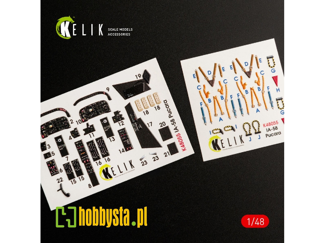 Ia-58 Pucara Interior 3d Decals For Kinetic Kit - zdjęcie 1 Ia-58 Pucara Interior 3d Decals For Kinetic Kit - zdjęcie 1