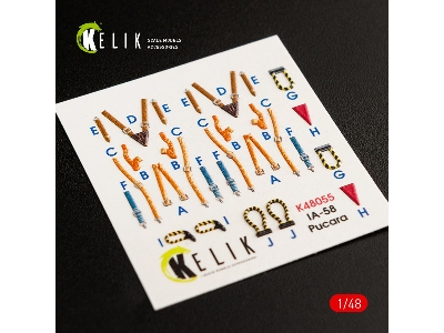 Ia-58 Pucara Interior 3d Decals For Kinetic Kit - zdjęcie 3