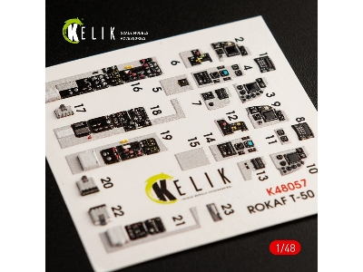 T-50 Rokaf Interior 3d Decals For Academy Kit - zdjęcie 2