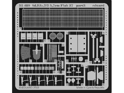  Sd. Kfz.7/2  Flak 37  37mm 1/35 - Tamiya - blaszki - zdjęcie 4