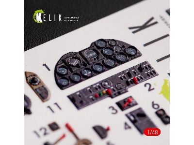 P-51h Mustang Interior 3d Decals For Modelsvit Kit - zdjęcie 4