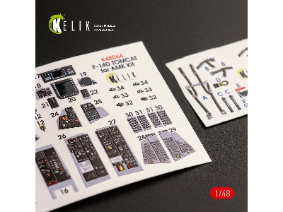 F-14d Tomcat Interior 3d Decals For Amk Kit - zdjęcie 1