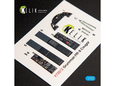 F9f-8 Cougar Interior 3d Decals For Hasegawa Kit - zdjęcie 1