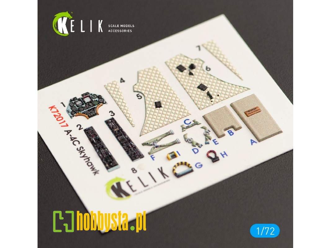 A-4c Skyhawk Interior 3d Decals For Fujimi/Hobby 2000 Kit (1/72) - zdjęcie 1 A-4c Skyhawk Interior 3d Decals For Fujimi/Hobby 2000 Kit (1/72) - zdjęcie 1