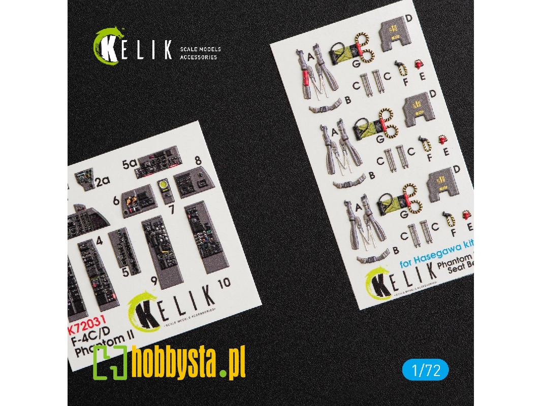 F-4 (C, D) Phantom Ii Interior 3d Decals For Hasegawa Kit - zdjęcie 1 F-4 (C, D) Phantom Ii Interior 3d Decals For Hasegawa Kit - zdjęcie 1