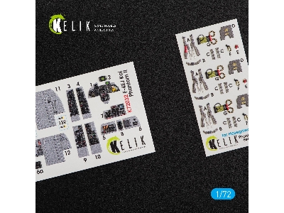 F-4ej Kai Phantom Ii Interior 3d Decals For Hasegawa Kit - zdjęcie 1