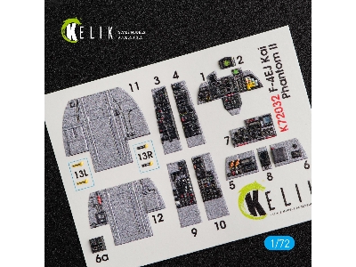 F-4ej Kai Phantom Ii Interior 3d Decals For Hasegawa Kit - zdjęcie 4