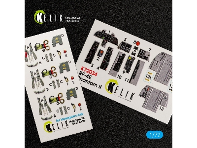 Rf-4e Phantom Ii Interior 3d Decals For Hasegawa Kit - zdjęcie 1