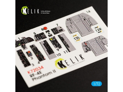 Rf-4e Phantom Ii Interior 3d Decals For Hasegawa Kit - zdjęcie 2