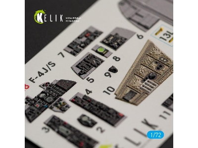 F-4j/S Phantom Ii Interior 3d Decals For Hasegawa Kit - zdjęcie 4