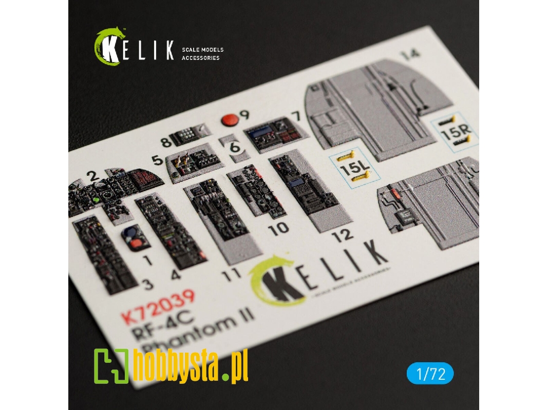 Rf-4c Phantom Ii Interior 3d Decals For Hasegawa Kit - zdjęcie 1 Rf-4c Phantom Ii Interior 3d Decals For Hasegawa Kit - zdjęcie 1