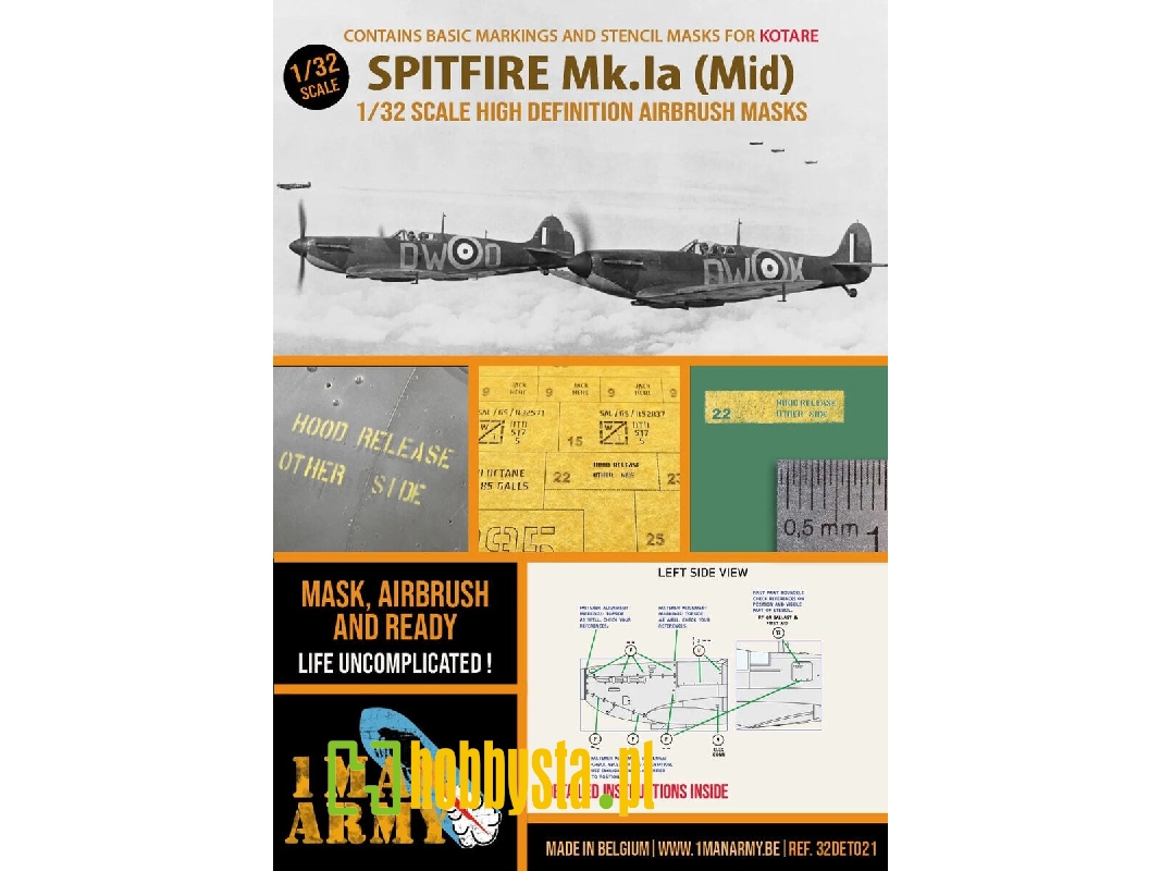 Spitfire Mk Ia (Mid) (Kotare) - zdjęcie 1 Spitfire Mk Ia (Mid) (Kotare) - zdjęcie 1