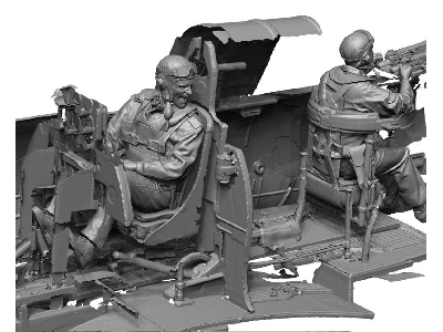 Ww2 Us Navy Pilot & Rear Gunner Set 2 (Engaged / 4 Heads) - zdjęcie 1