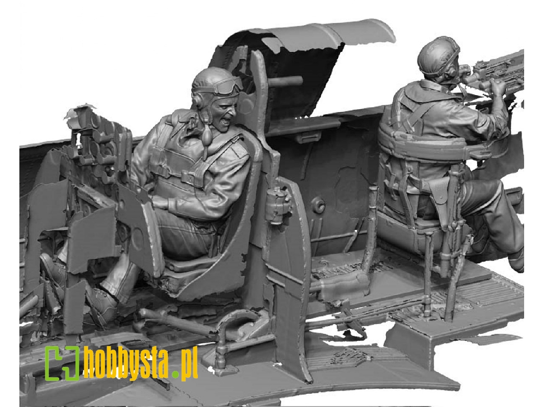 Ww2 Us Navy Pilot & Rear Gunner Set 2 (Engaged / 4 Heads) - zdjęcie 1 Ww2 Us Navy Pilot & Rear Gunner Set 2 (Engaged / 4 Heads) - zdjęcie 1