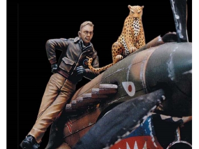 Flying Tigers'pilot With A Leopard (Ww&#8545;) - zdjęcie 1