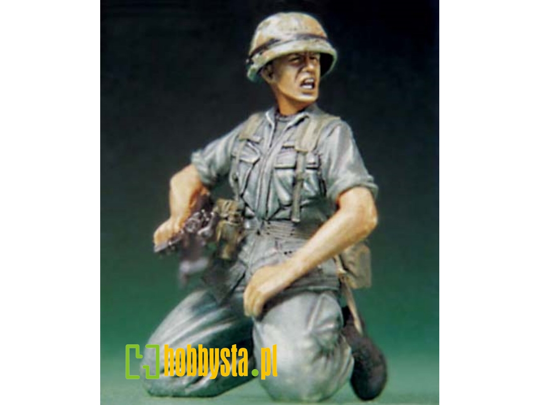 Us Soldier At Vietnam War-shouting - zdjęcie 1