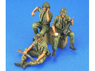 Us Afv Crew Set (Vietnam) 3 Figures - zdjęcie 1