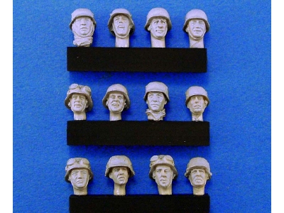 German Heads Set #2 (Wwii) 12ea - zdjęcie 1