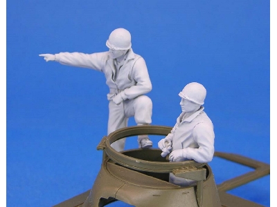 Us M8 Greyhound Crew Set 2 Figures - zdjęcie 1