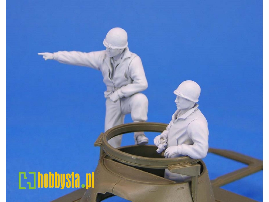 Us M8 Greyhound Crew Set 2 Figures - zdjęcie 1