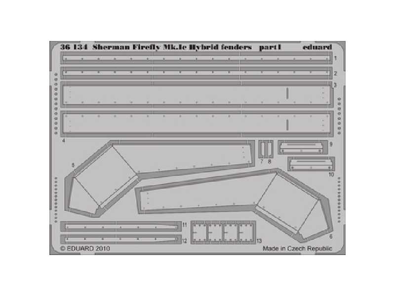  Sherman Firefly Mk. Ic Hybrid fenders 1/35 - Dragon - blaszki - zdjęcie 1