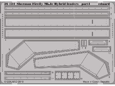  Sherman Firefly Mk. Ic Hybrid fenders 1/35 - Dragon - blaszki - zdjęcie 2