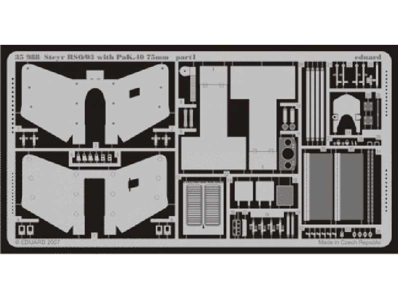  Steyr RSO/03 with PaK.40 75mm 1/35 - Revell - blaszki - zdjęcie 1