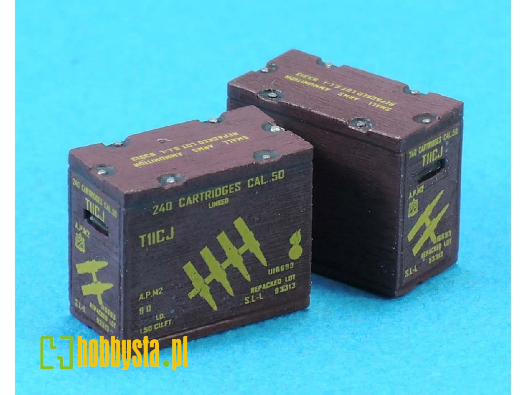 M1917 Cal.50 Ammo Crate Set (Linked/8ea) - zdjęcie 1 M1917 Cal.50 Ammo Crate Set (Linked/8ea) - zdjęcie 1