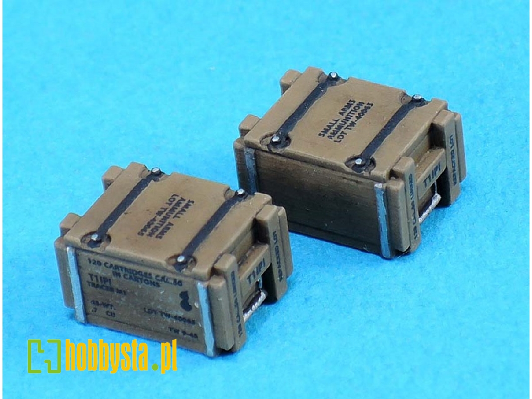 Wwii Cal.50 Wooden Ammo Crate Set (100rd/10ea) - zdjęcie 1 Wwii Cal.50 Wooden Ammo Crate Set (100rd/10ea) - zdjęcie 1