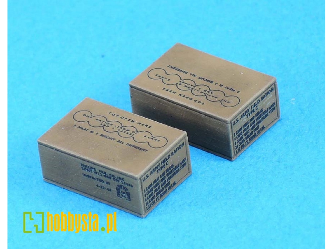 Wwii C Ration Box Set (Early/8ea) - zdjęcie 1