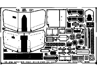  Steyr RSO mit Pak-40 1/35 - Italeri - blaszki - zdjęcie 2