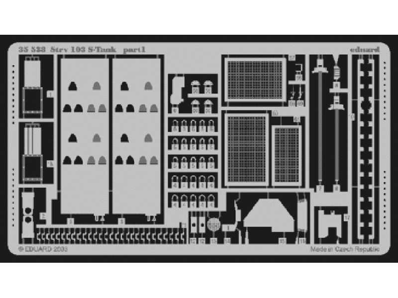  Strv.103 S-Tank 1/35 - Trumpeter - blaszki - zdjęcie 1