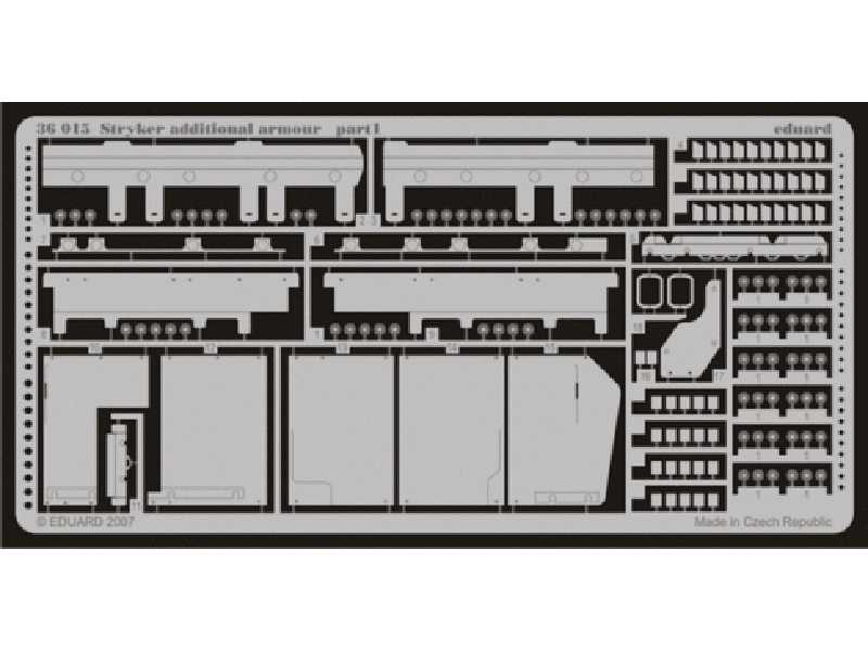  Stryker additional armour 1/35 - Trumpeter - blaszki - zdjęcie 1