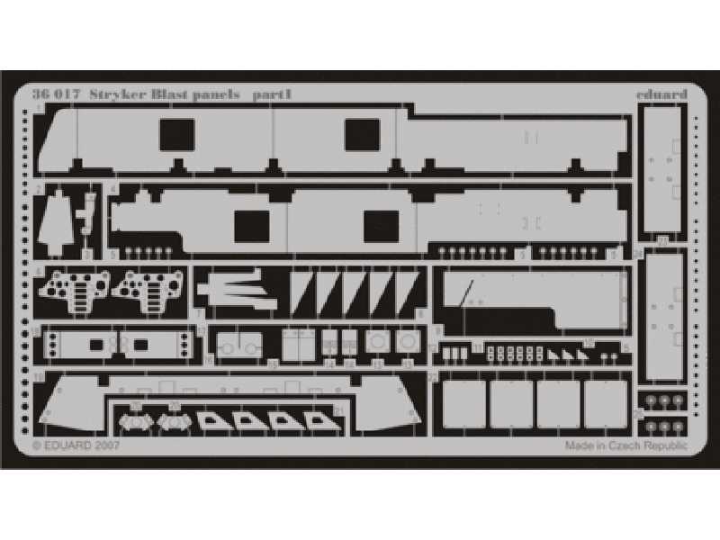 Stryker blast panels 1/35 - Afv Club - blaszki - zdjęcie 1 Stryker blast panels 1/35 - Afv Club - blaszki - zdjęcie 1