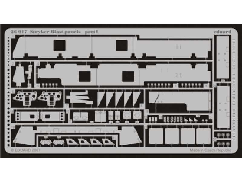  Stryker blast panels 1/35 - Afv Club - blaszki - zdjęcie 1