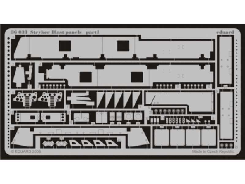 Stryker blast panels 1/35 - Trumpeter - blaszki - zdjęcie 1 Stryker blast panels 1/35 - Trumpeter - blaszki - zdjęcie 1