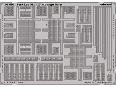  Stryker M1127 stowage belts 1/35 - Trumpeter - blaszki - zdjęcie 1