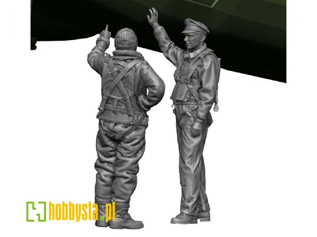 Ww2 Us Bomber Pilot & Crew On The Ground - zdjęcie 1 Ww2 Us Bomber Pilot & Crew On The Ground - zdjęcie 1