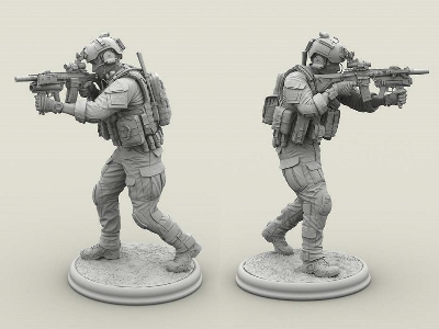 Us Navy Seal #1 (3d Sculpted,w/Hk416*xm320) - zdjęcie 6