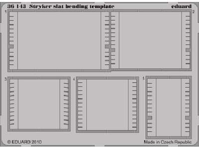  Stryker slat bending template 1/35 - blaszki - zdjęcie 1