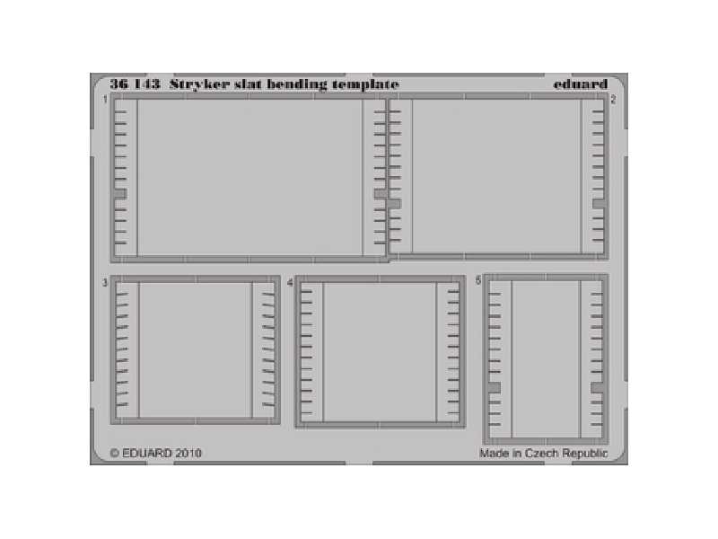  Stryker slat bending template 1/35 - blaszki - zdjęcie 1