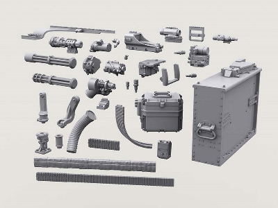 M134d Minigun Basic Set #1 W/4,000rd Ammo Box - zdjęcie 3