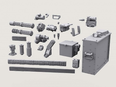 M134d Minigun Basic Set #2 W/3,000rd Ammo Box - zdjęcie 8
