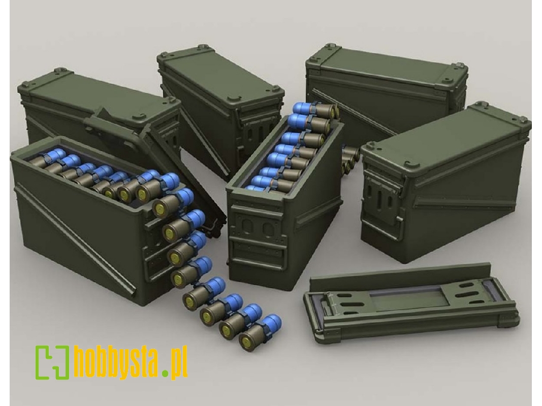Pa120 40mm 32 Cart Ammo Can Set - zdjęcie 1 Pa120 40mm 32 Cart Ammo Can Set - zdjęcie 1